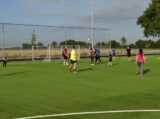 Laatste training S.K.N.W.K. JO9-1 van seizoen 2022-2023 (partijtje tegen de ouders) (172/178)